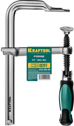Струбцина KRAFTOOL FORGE тип F,цельнокованая 32014-080-160 купить в Уфе