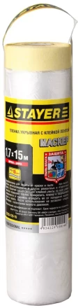 Пленка STAYER &quot;PROFESSIONAL&quot; защитная с клейкой лентой &quot;МАСКЕР&quot;, HDPE, 9мкм, 1,7х15м 12255-170-15 купить в Уфе