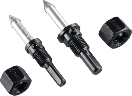 Набор коронок-чашек ЗУБР &quot;ПРОФЕССИОНАЛ&quot; c карбид-вольфрамовым нанесением, 6 коронок-чашек O 22, 28, 35, 44, 68, 73 мм, 2 державки со сверлами, ключ 33360-H6_z01 купить в Уфе