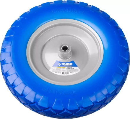 Колесо ЗУБР "ПРОФЕССИОНАЛ" полиуретановое, 380мм, посадочный размер 16мм 39912-2 купить в Уфе